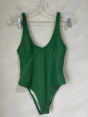 Zulu & Zephyr Green Terry Cloth One-piece Swimsuit
